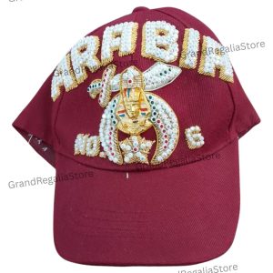 Shriner Baseball Cap with Rhinestones