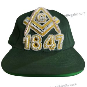 Masonic Lodge Baseball Cap with Rhinestones