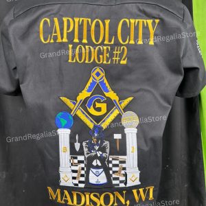 Custom Premium Embroidery Masonic Walking Shirt crafted from high-quality fabric with detailed stitching. Designed for comfort, durability, and timeless tradition—perfect for Masonic events, lodge meetings, and everyday wear.