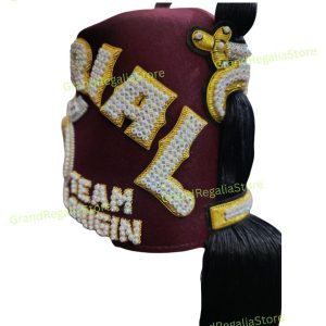 Custom Embroidered Shriner Fez & Fez Case