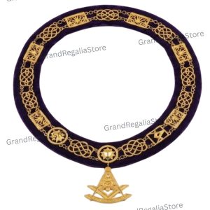 Grand Lodge Masonic Apron & Chain Collar Set