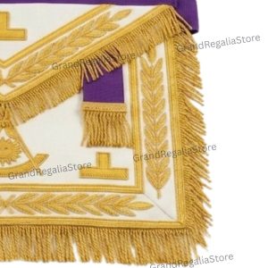 Grand Lodge Masonic Apron & Chain Collar Set