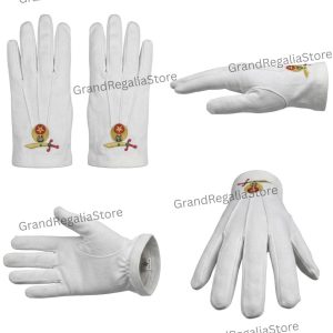 Shriner Embroidered Gloves – Custom Premium Ceremonial Gloves | Shriner Regalia