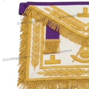 Grand Lodge Masonic Apron & Chain Collar Set
