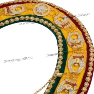 Shriner chain collar with rhinestones