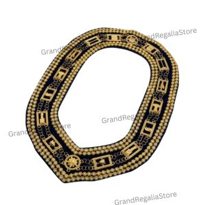 OES Royal Blue Velvet Chain Collar