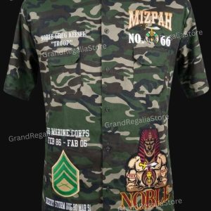 Custom Embroidered Camo Shriner Walking Shirt