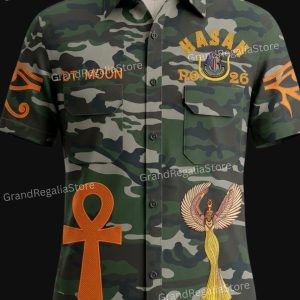 Custom Embroidered Camo DOI Walking Shirt