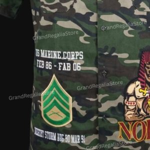 Custom Embroidered Camo Shriner Walking Shirt
