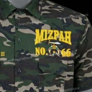 Custom Embroidered Camo Shriner Walking Shir