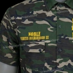 Custom Embroidered Camo Shriner Walking Shir