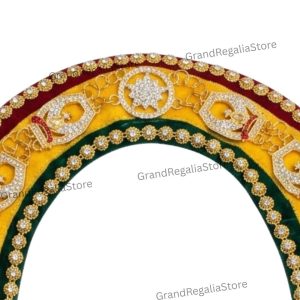 Shriner chain collar with rhinestones