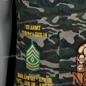 Custom Embroidered Camo Shriner Walking Shir